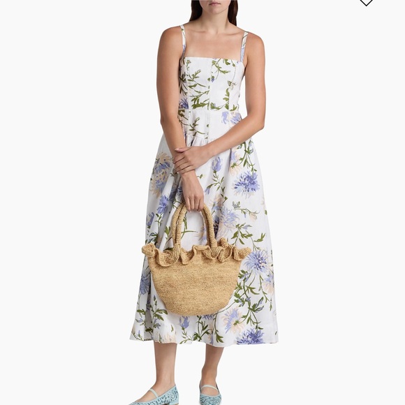 Reformation Janu Linen Dress in Serenity *NEW* Reformation Janu Linen Dress in Serenity *NEW*